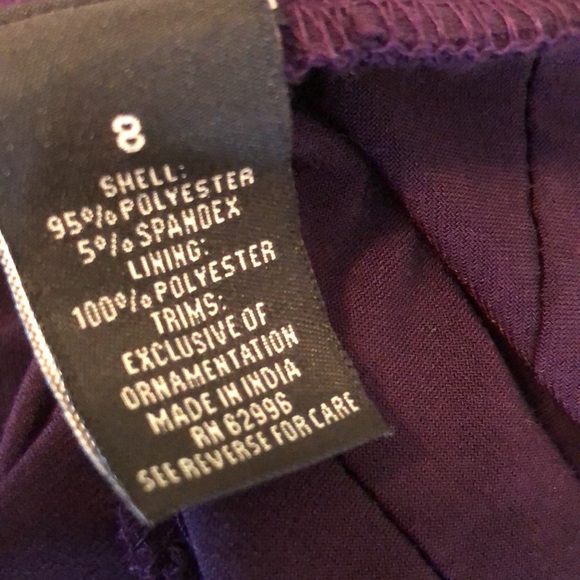 Dress Barn gorgeous dress in plum purple. Ptp 23” size 8 - Picture 9 of 9